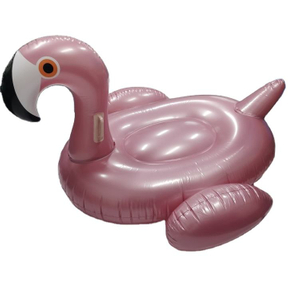 Wholesale High Quality Inflatable Rose Gold Flamingo Or Flamenco Beach Pool Float For Adults Water Party