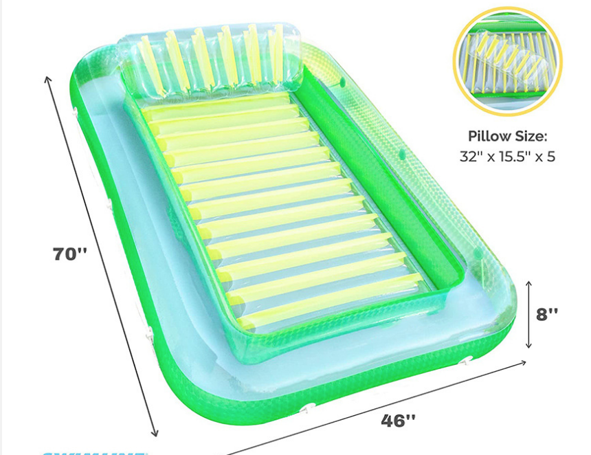 Inflatable Tanning Pool Float For Adults Kids Lounger Series Floating Tan