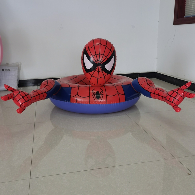 Wholesale Floats Inflatable Raft Spider Man Ring Swimming Rings Party In Swimming Pool For Kids And Adults