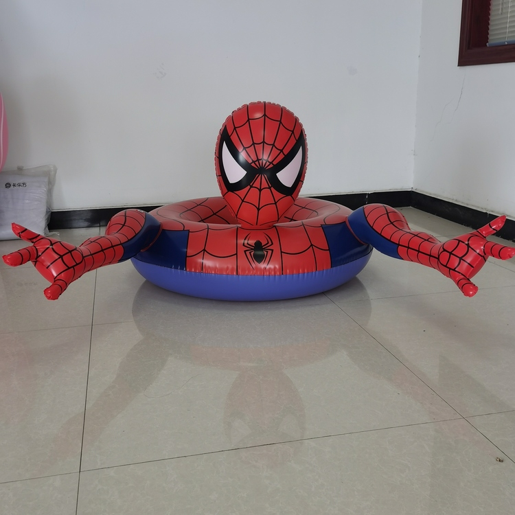 Wholesale Floats Inflatable Raft Spider Man Ring Swimming Rings Party In Swimming Pool For Kids And Adults