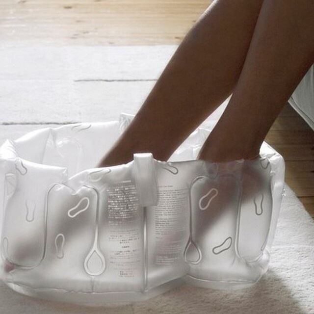 Professional custom Useful Foldable PVC Inflatable Foot Bath Tub Basin for Easy Storage