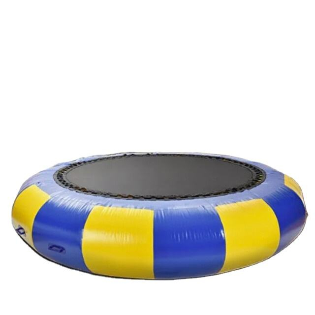 Inflatable Floating Trampoline Water Round Bouncer Use for Pool, Lake, Water Sports, Park Equipment