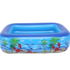 Outdoor Garden Pvc Inflatable Swimming Pool 2 Ring Pools With Bubble Bottom