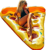 Customized PVC Personalized Pizza Pool Floating Inflatable Mattress