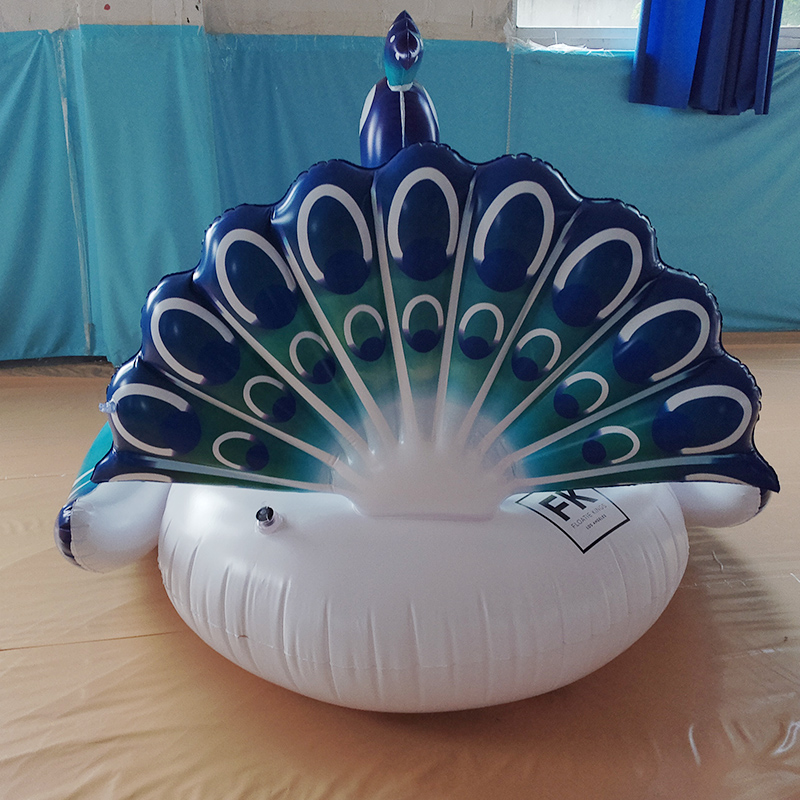 Inflatable Peacock Pool Float Fun Beach Float Swim Party Toys Pool Island Summer Pool Raft Lounge for Adults & Kids