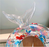 Inflatable Mermaid Swim Ring for Kids