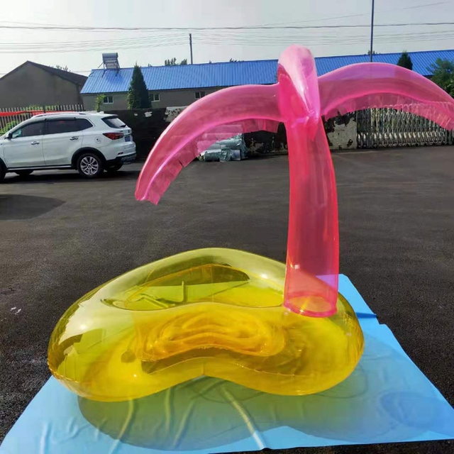Inflatable Palm Tree Pool Float Palmtree Island for Summer Pool or Beach Toy for Adults
