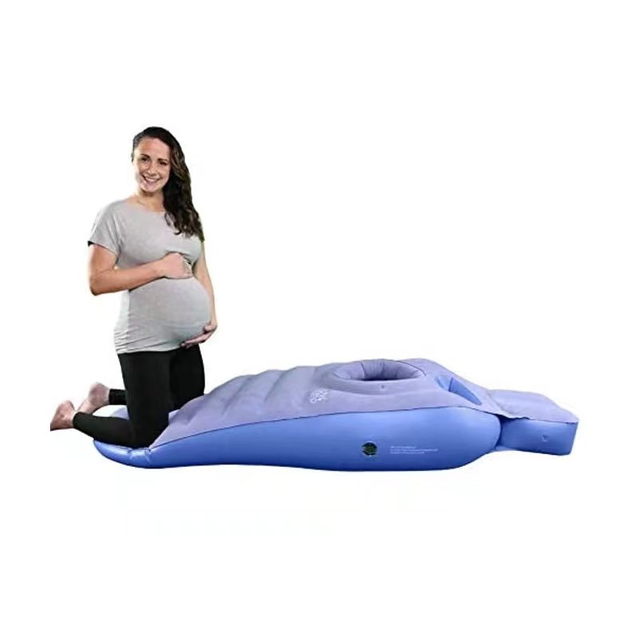 Hot Selling Inflatable Maternity Pregnancy Bed Cozy Bump Pregnancy Pillow Maternity Raft Float With A Hole For Sleeping Prone